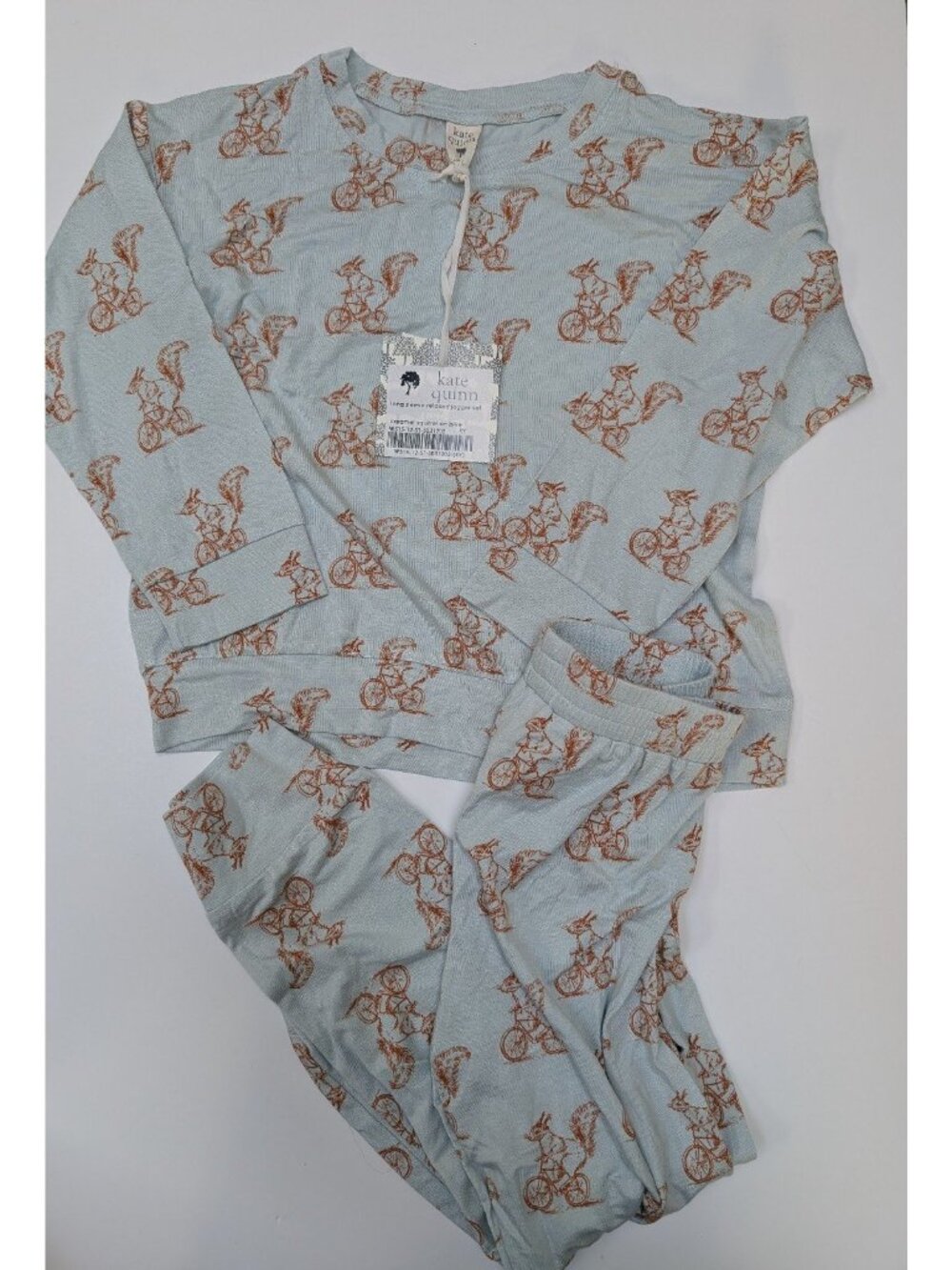 Kate Quinn Caramel Squirrel on Bike Jogger Set 5Y Squirrels Bamboo
